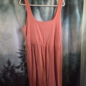 A New Day Pink and Beige Dress with Pockets